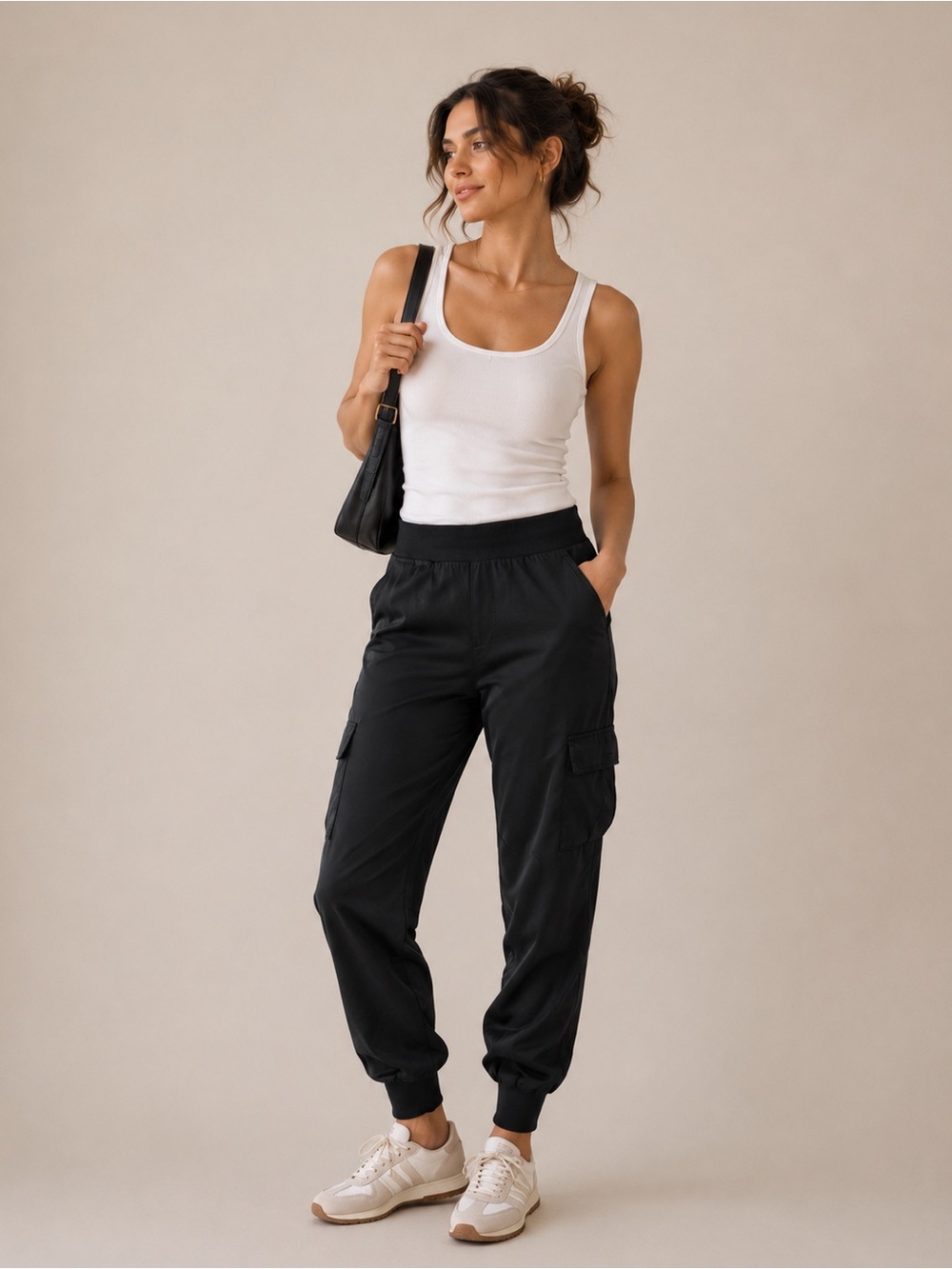 🎉LAST PIECE 🎉 RACHEL ZOE‎ Satin Cargo Joggers